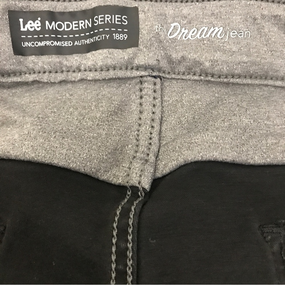 3/$15 Lee modern series charcoal black the dream jean - Picture 8 of 9